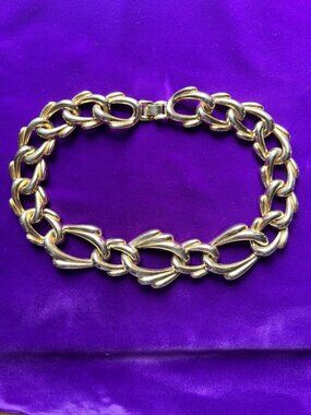 Vintage Chain Link Choker Necklace